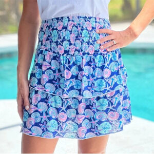 Simply Southern Shell-Bee Skirt Size Large NWT